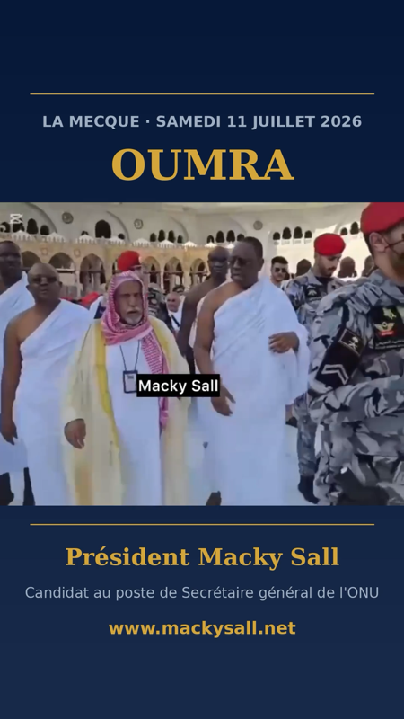 La Mecque · la Oumra, 11 juillet 2026