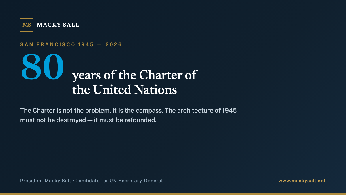 80 ans de la Charte des Nations Unies : la boussole