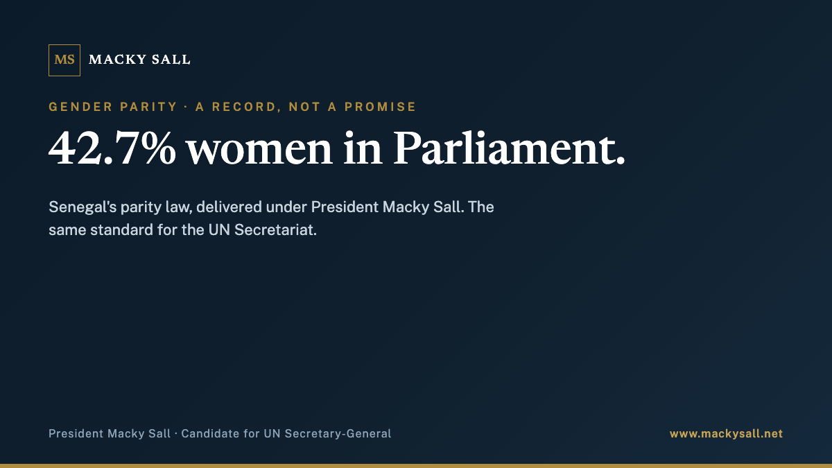 Parité et gouvernance inclusive : un bilan pour l'ONU