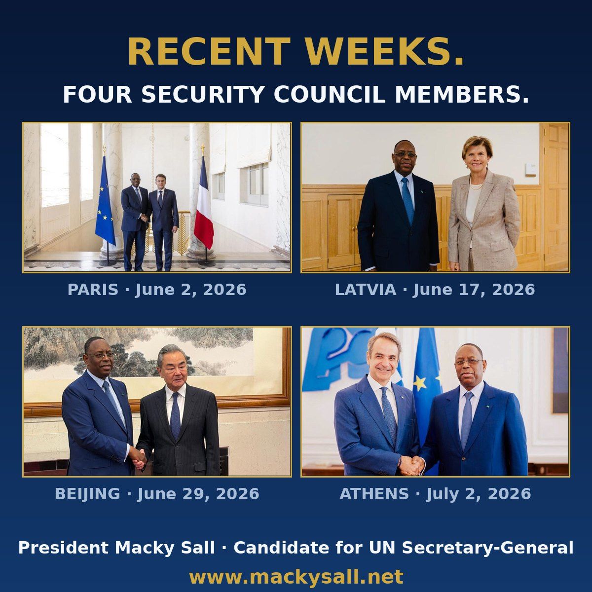 Campagne Macky Sall ONU : les partenariats de juin