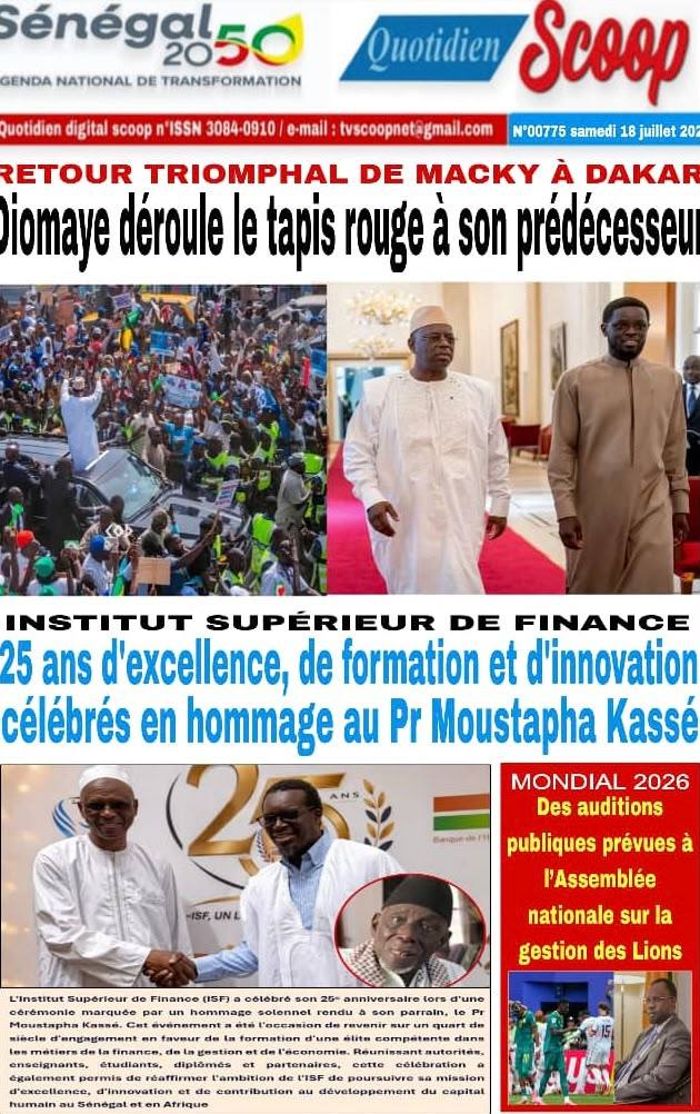 Une de Scoop, 18 juillet 2026