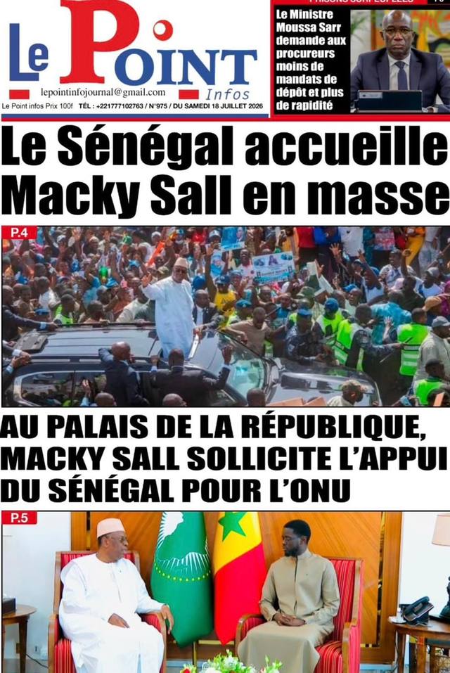 Une de Le Point, 18 juillet 2026