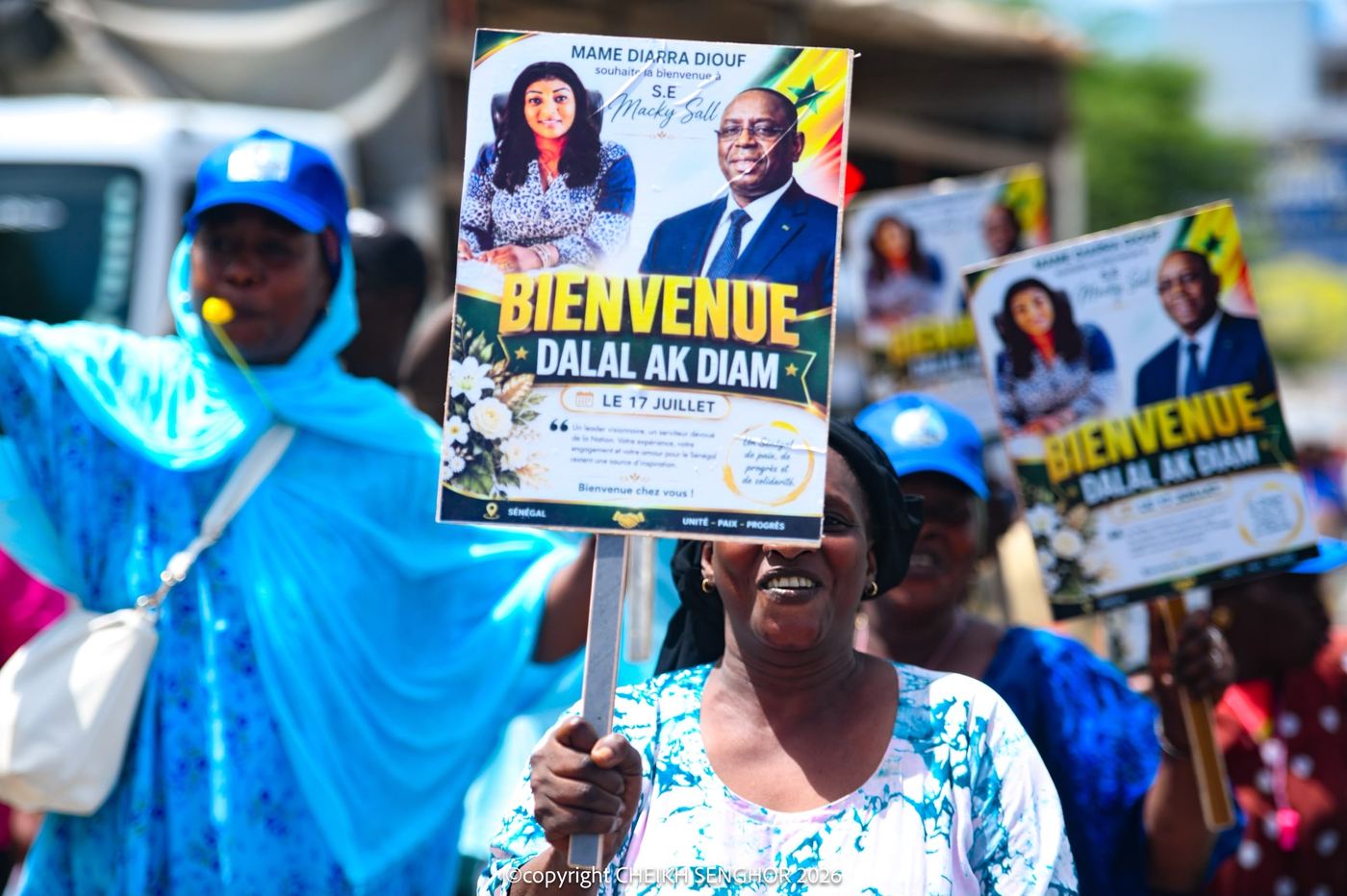 L'accueil populaire à Dakar, 17 juillet 2026