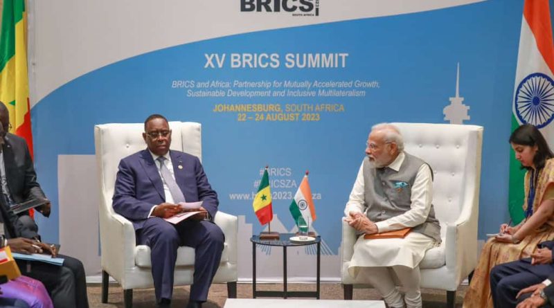 Le Président Macky Sall en visite officielle avec le Premier ministre indien Narendra Modi