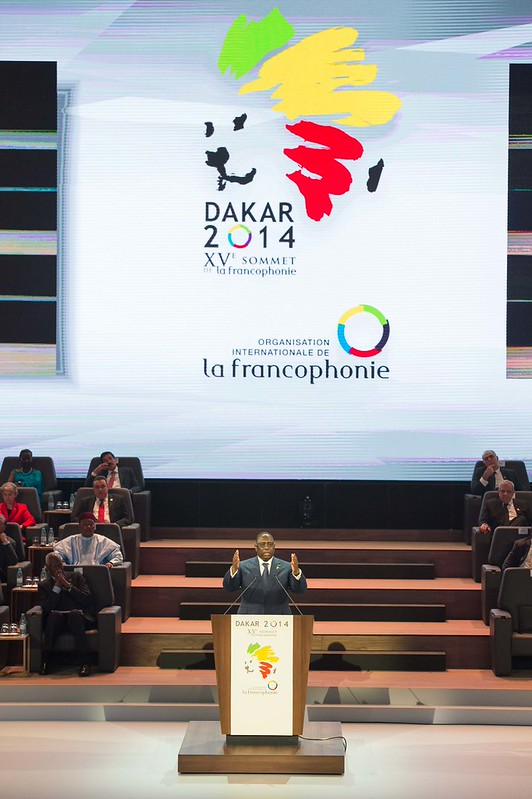 Macky Sall lors d'un sommet de l'Organisation internationale de la Francophonie (OIF)