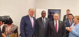 Macky Sall avec Donald Trump, Vladimir Poutine et Angela Merkel au Sommet du G20