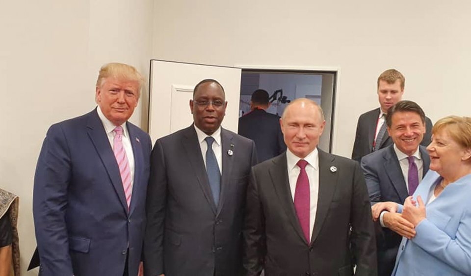 Macky Sall avec des dirigeants mondiaux au G20